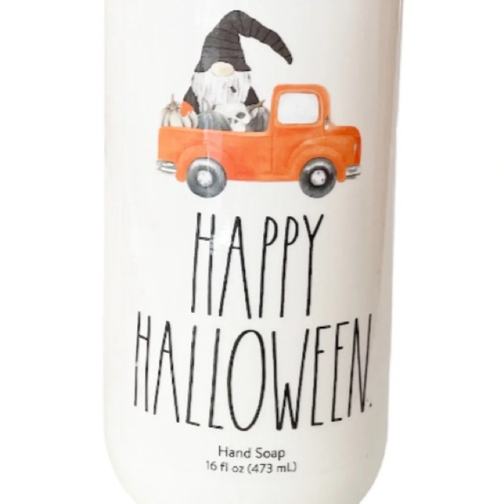 NEW Rae Dunn HAPPY HALLOWEEN Hand Soap 🎃🫧🎃 - Picture 3 of 6